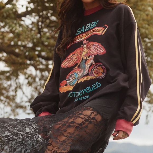NWT SABBI THE DIEGO JUMPER - FLYING MERMAID JUMPER BLACK - Picture 3 of 6